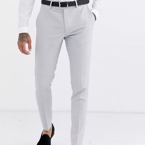 Mens Skinny Dress Pants 